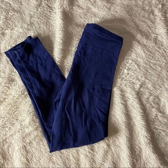 OLD Navy Girls Stretch Blue Comfy Leggings - Picture 2 of 5